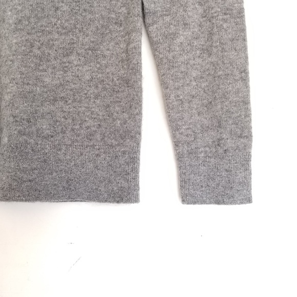 Elena Solano 100% 2-PLY Cashmere Gray Sweater Sm - Picture 3 of 6